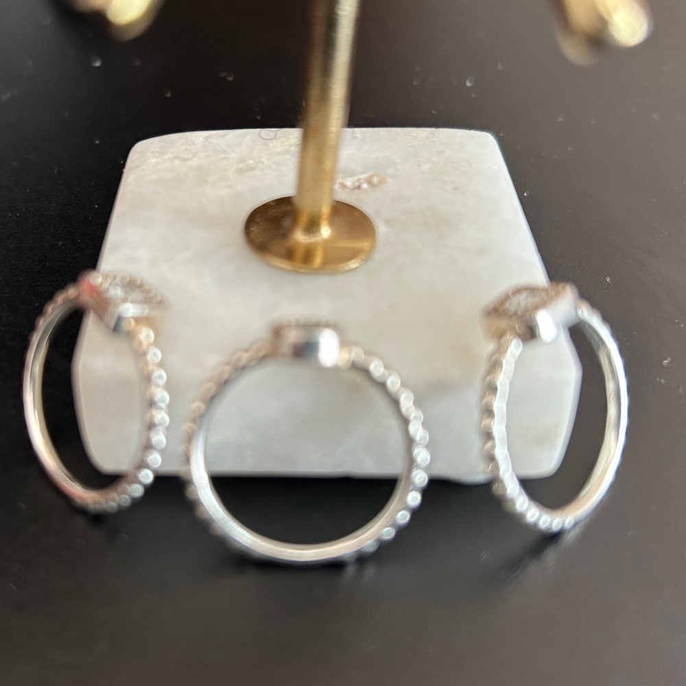 TRIO Sapphire Rings Size 7 - Picture 16 of 16